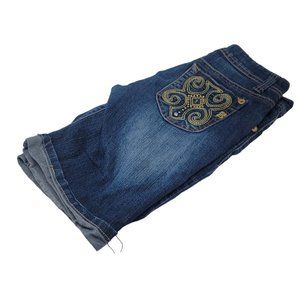 Southpole‎ Embroidered Embellished Denim Jean Shorts Junior Size 3